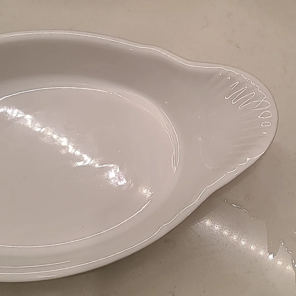 World Market White Casserole Dish